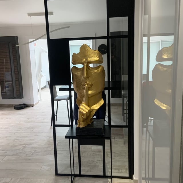 Habillage trompe-l'œil de verrière Art Déco sur un vitrage existant
