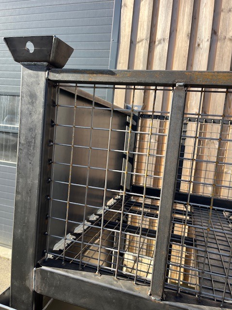 Structure métallique galvanisée à chaud pour le stockage industriel